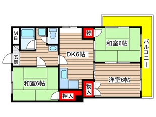 コ－ポ華の物件間取画像